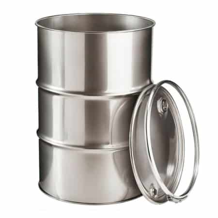 205 Litre Open Top Stainless Steel Drum