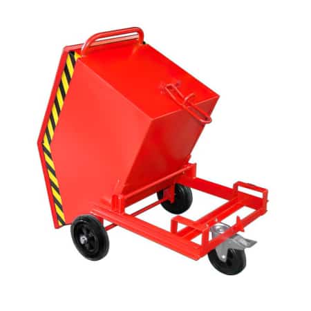 Tipping Skip On Wheels